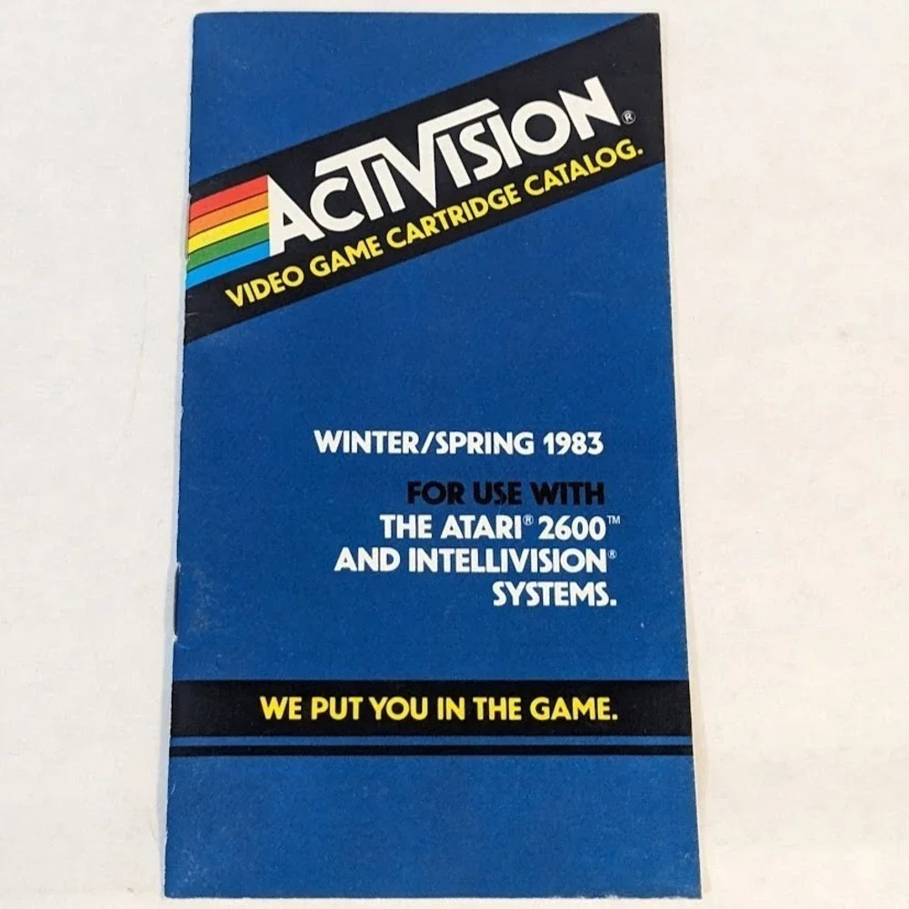 Vintage Atari Video Game Cartridge Mini Product Catalog Game Insert Lot 1983